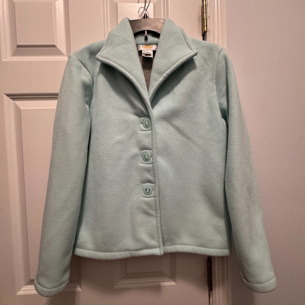 Talbots size small blue fleece jacket